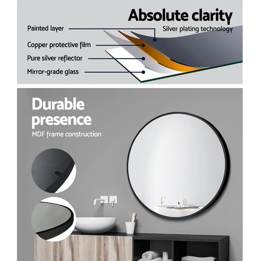 3.2mm Thick Round Wall Mirror with MDF Backing - Embellir