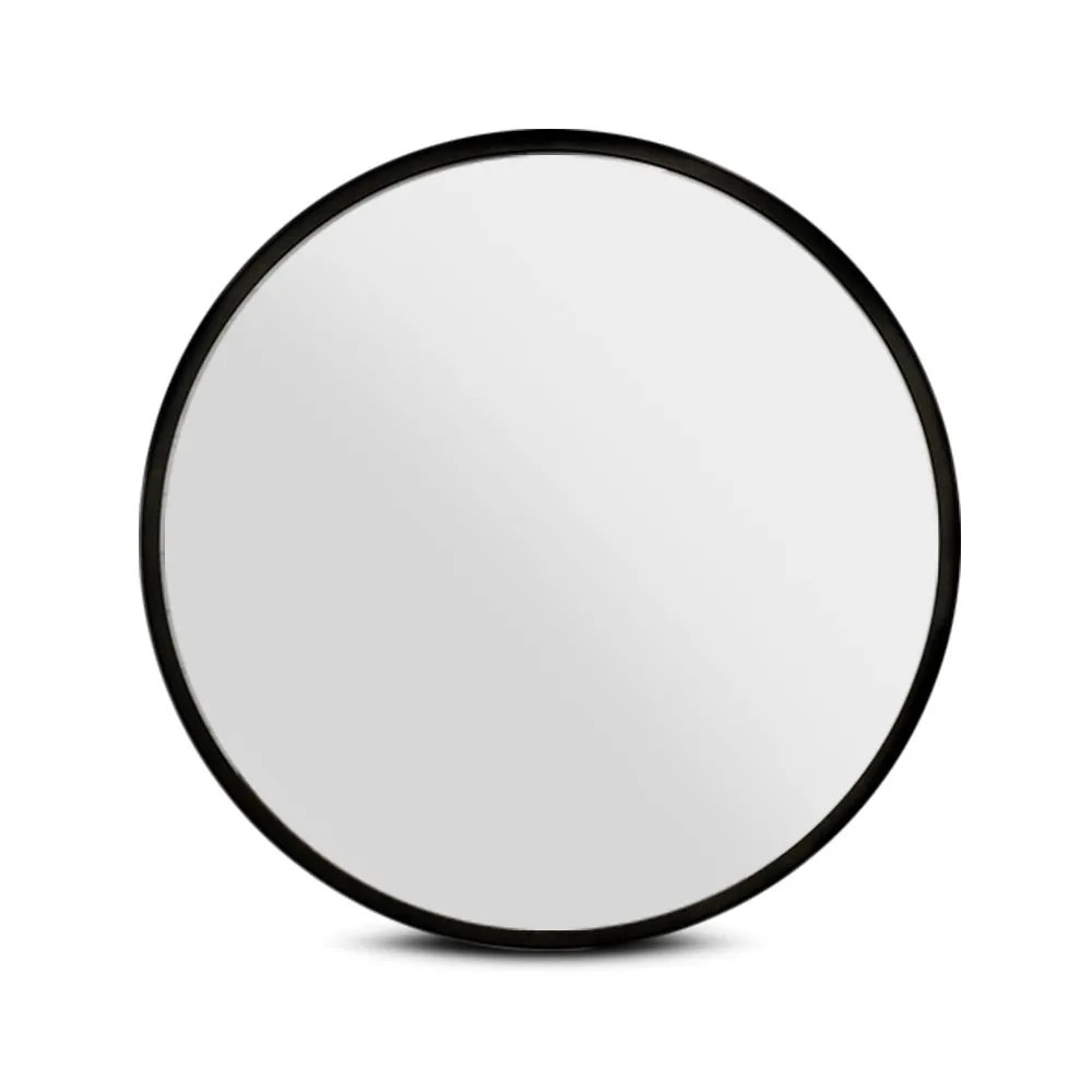 90cm Premium Round Wall Mirror with MDF Frame - Embellir