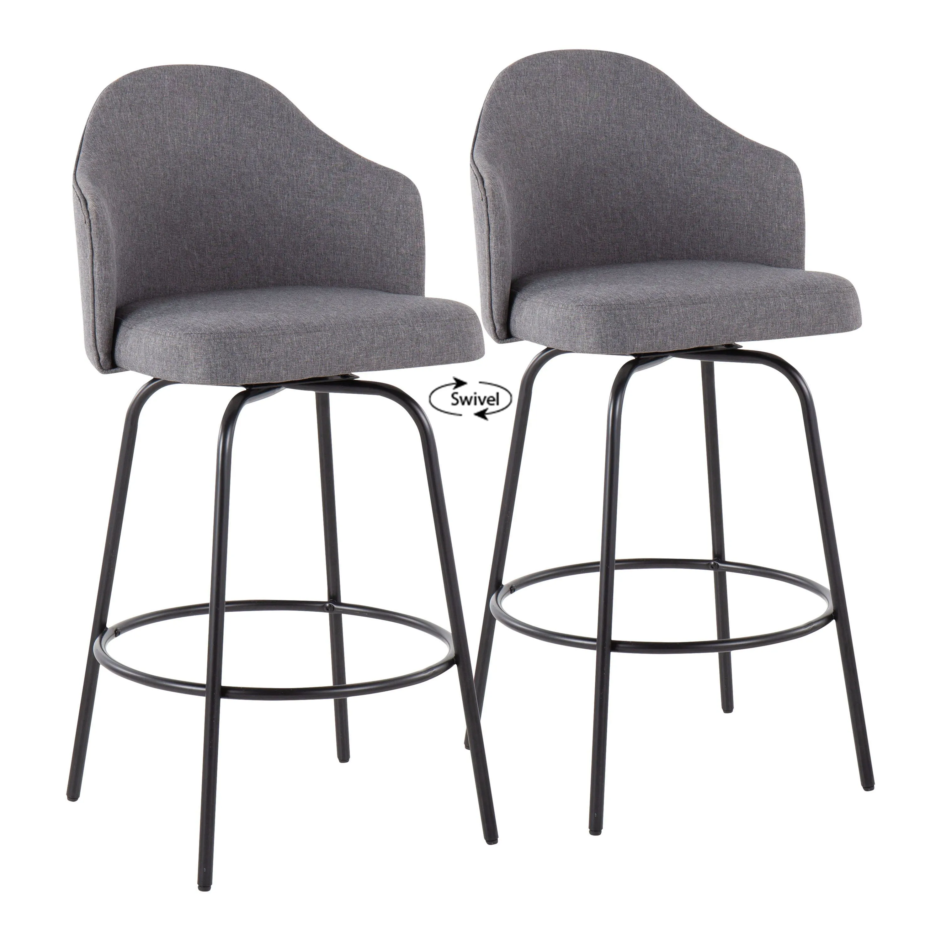 Ahoy - Contemporary Fixed Height Counter Stool (Set of 2) by Couch.com