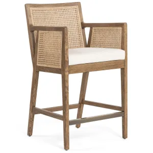Antonia Cane Bar & Counter Chair, Toasted Nettlewood