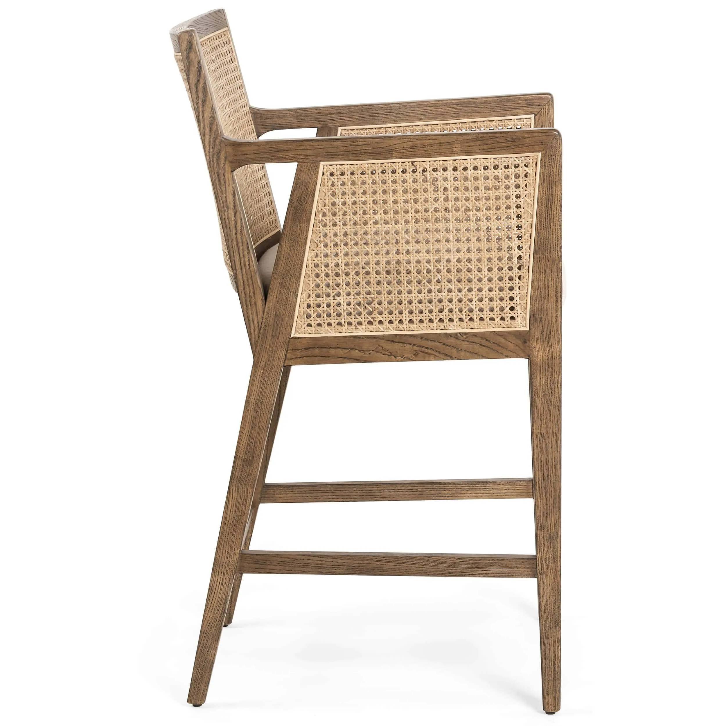 Antonia Cane Bar & Counter Chair, Toasted Nettlewood