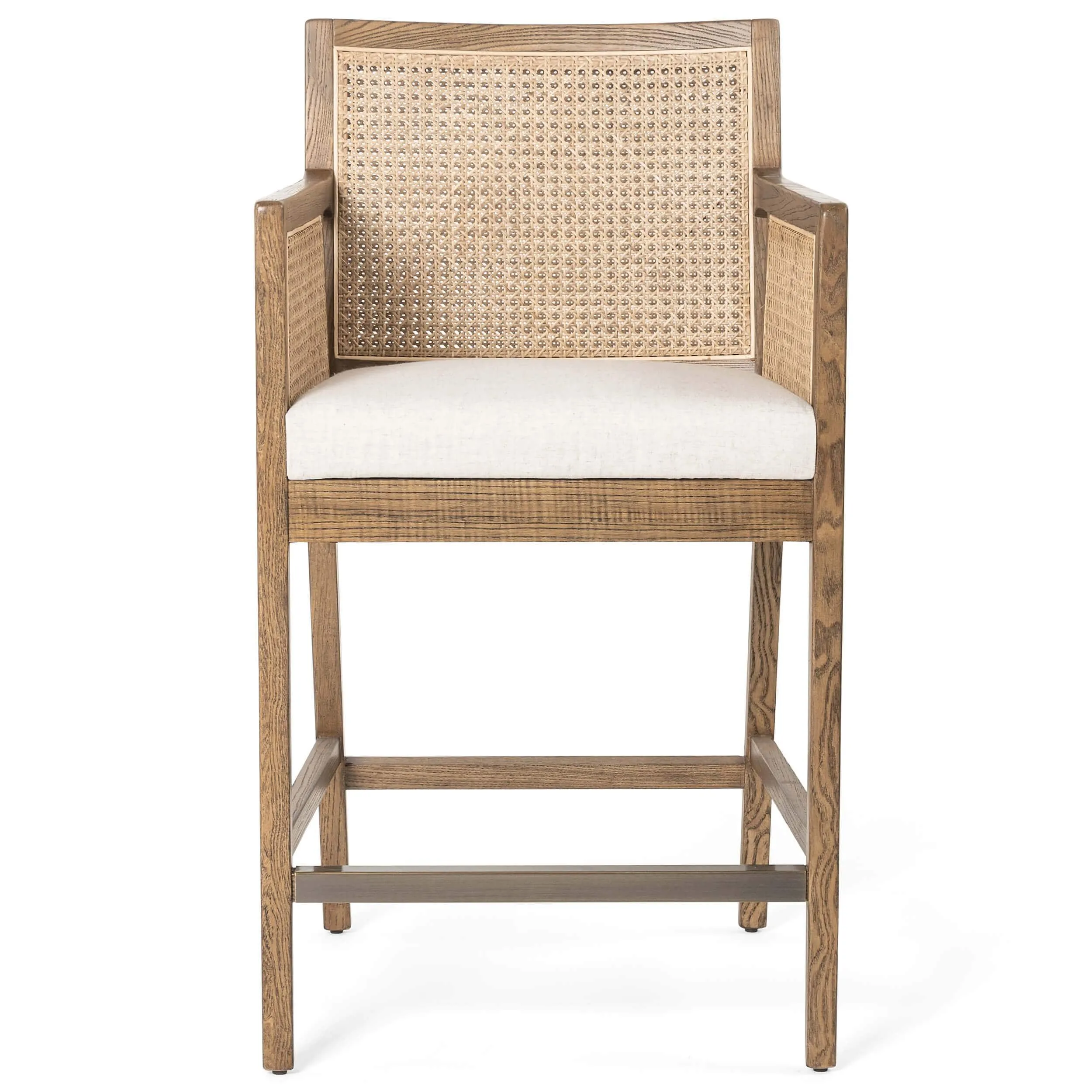 Antonia Cane Bar & Counter Chair, Toasted Nettlewood