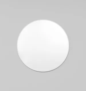 Bjorn Round Bright White Rim Mirror