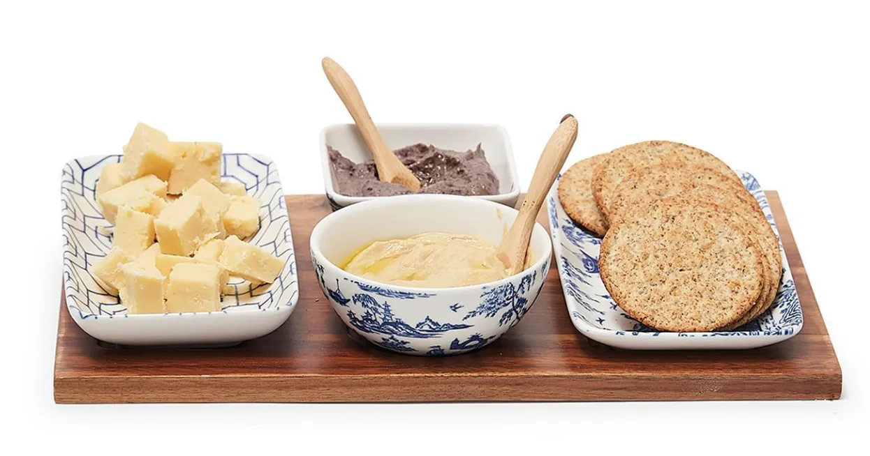 chinoiserie tidbits serving set