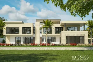Contemporary 5 bedroom house design - ID 35603
