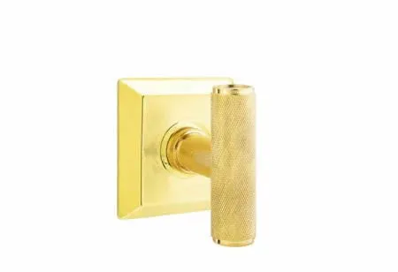 Emtek - Studio Brass - The Ace Knurled Knob - Passage