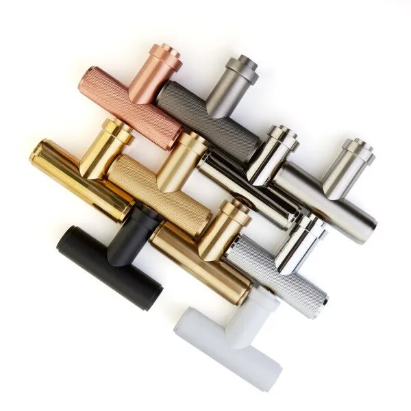 Emtek - Studio Brass - The Ace Knurled Knob - Passage