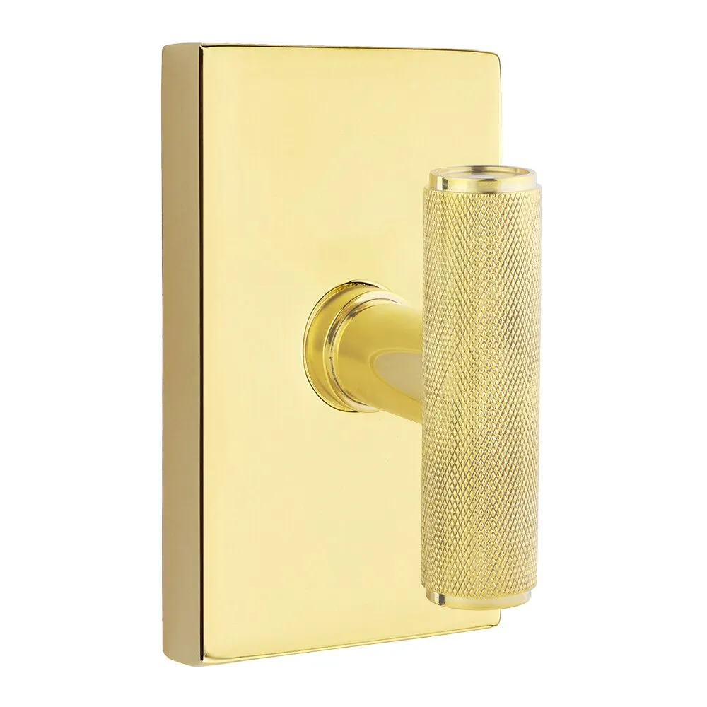 Emtek - Studio Brass - The Ace Knurled Knob - Passage
