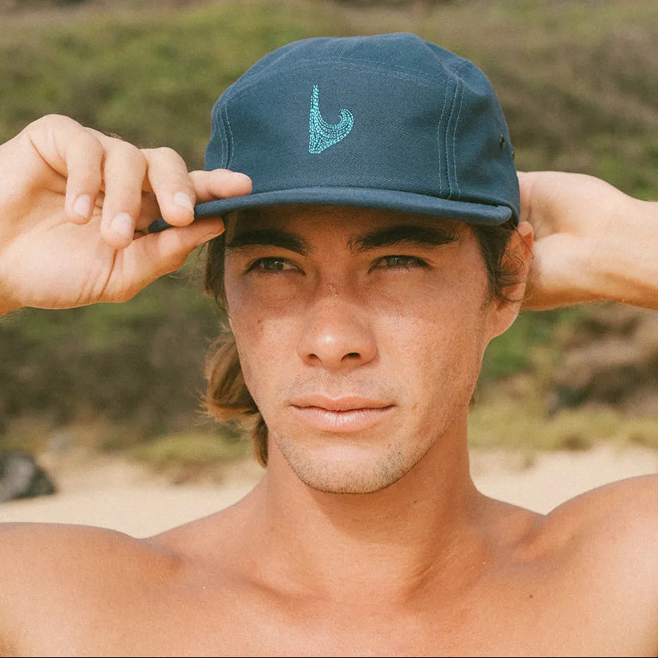 Five-Panel Logo Hat | Adjustable Cotton Cap | Pea