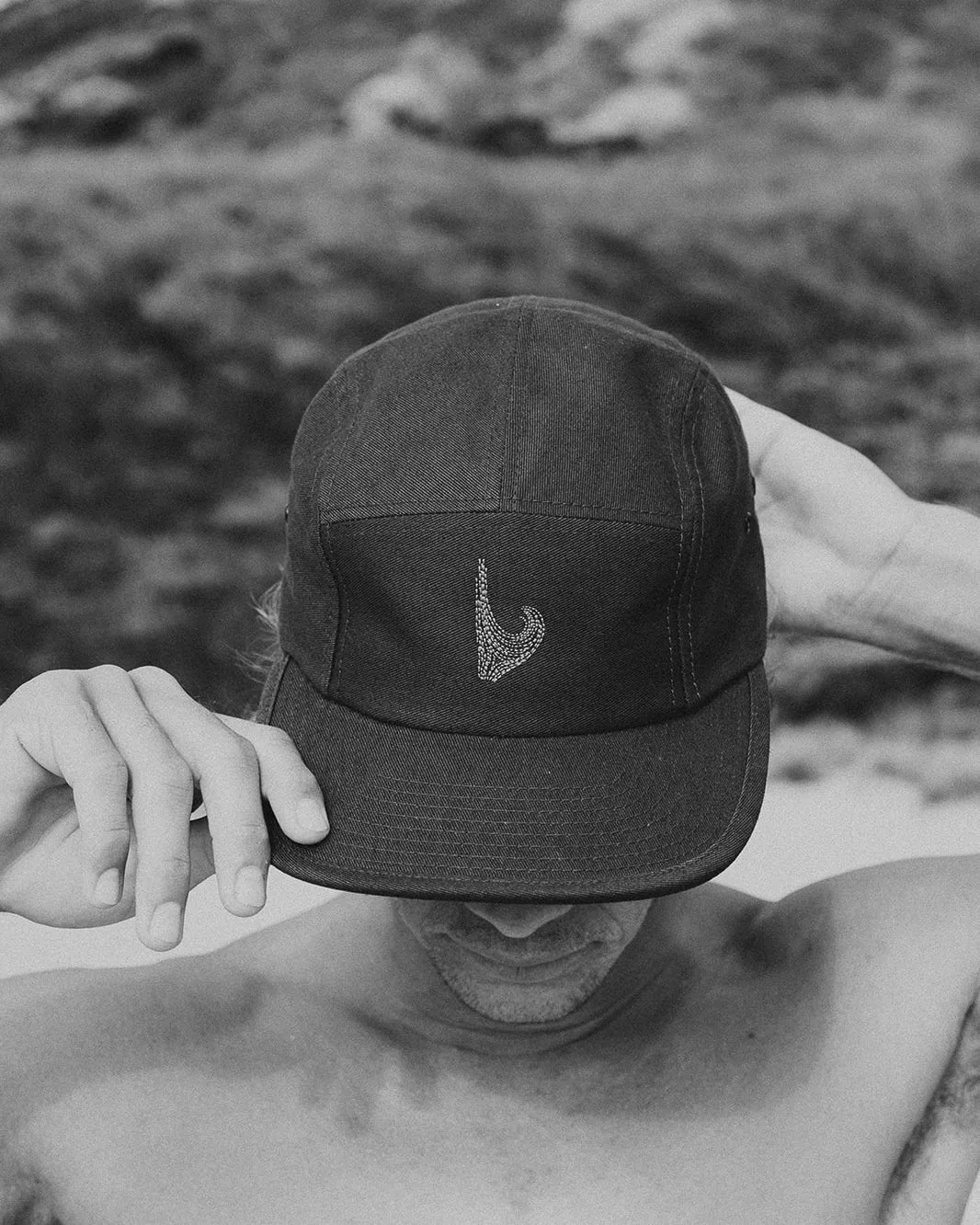 Five-Panel Logo Hat | Adjustable Cotton Cap | Pea