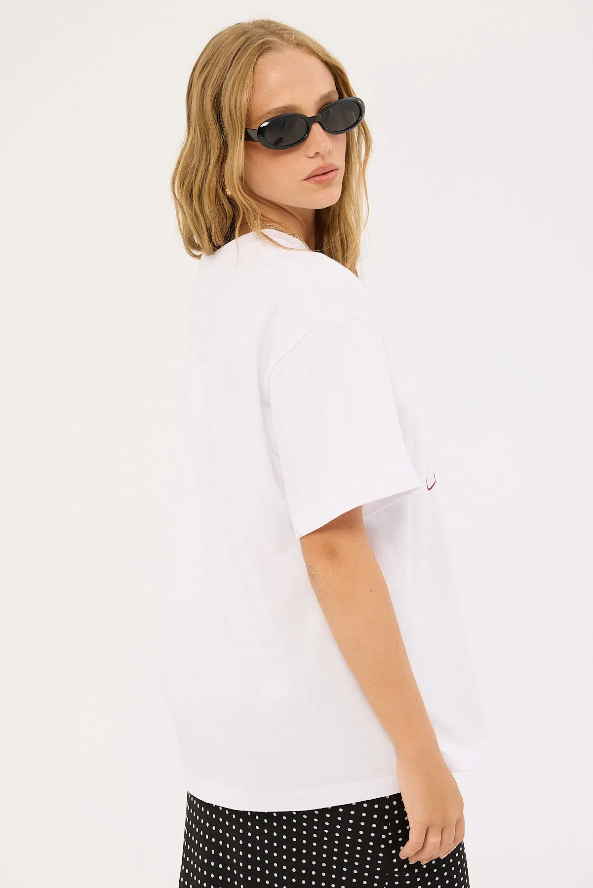Luck & Trouble Le Buffet Oversized T-Shirt White