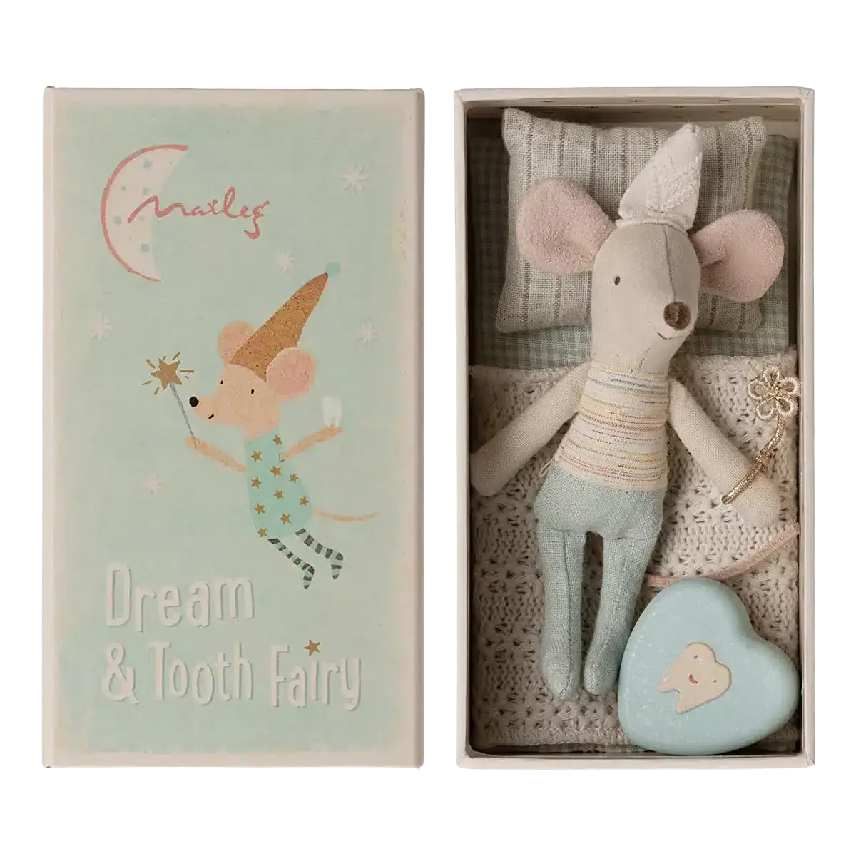 Maileg - Tooth Fairy little brother mouse with matchbox