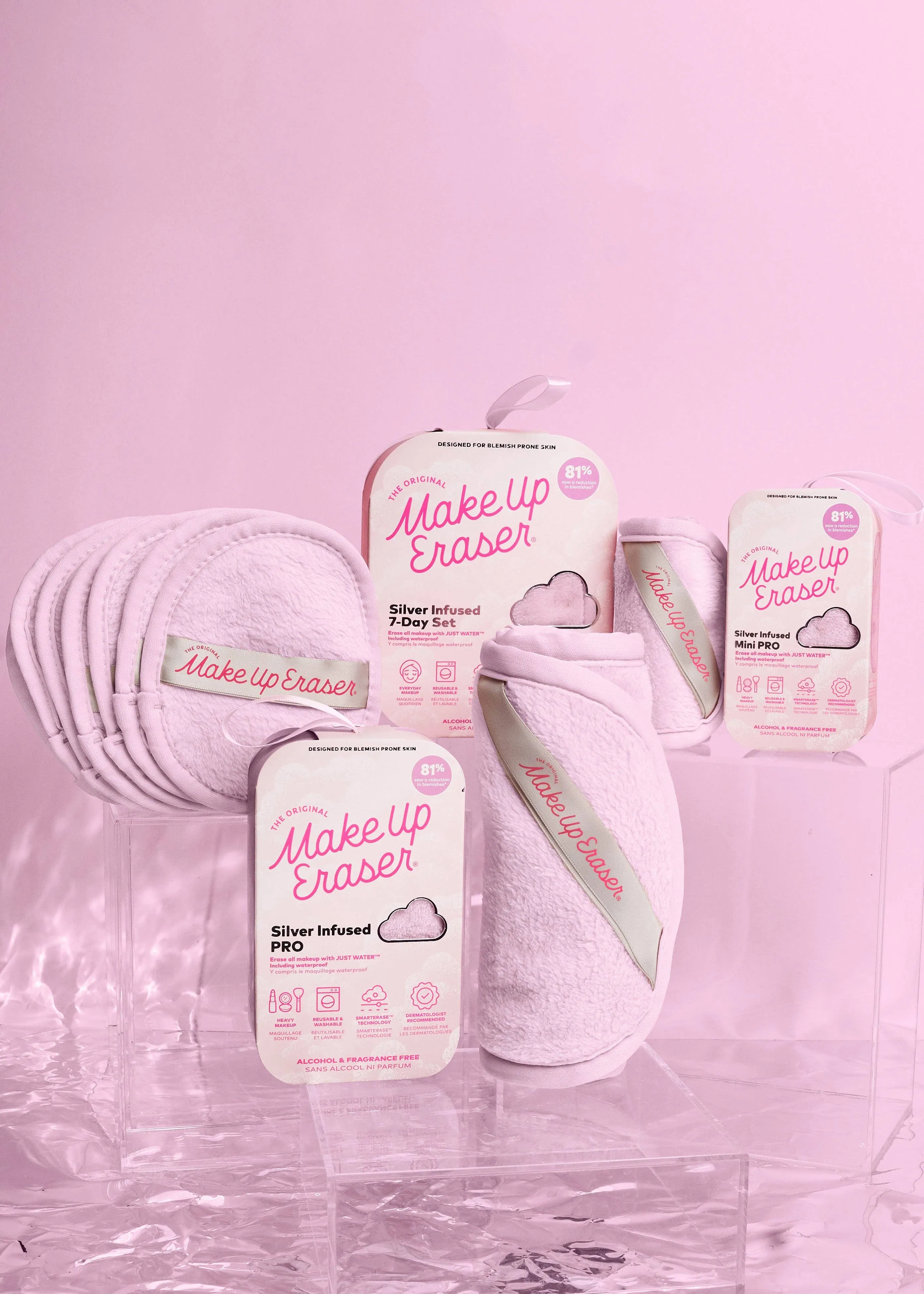 MakeUp Eraser - Silver Infused Mini PRO MakeUp Eraser | Acne Prone Skin