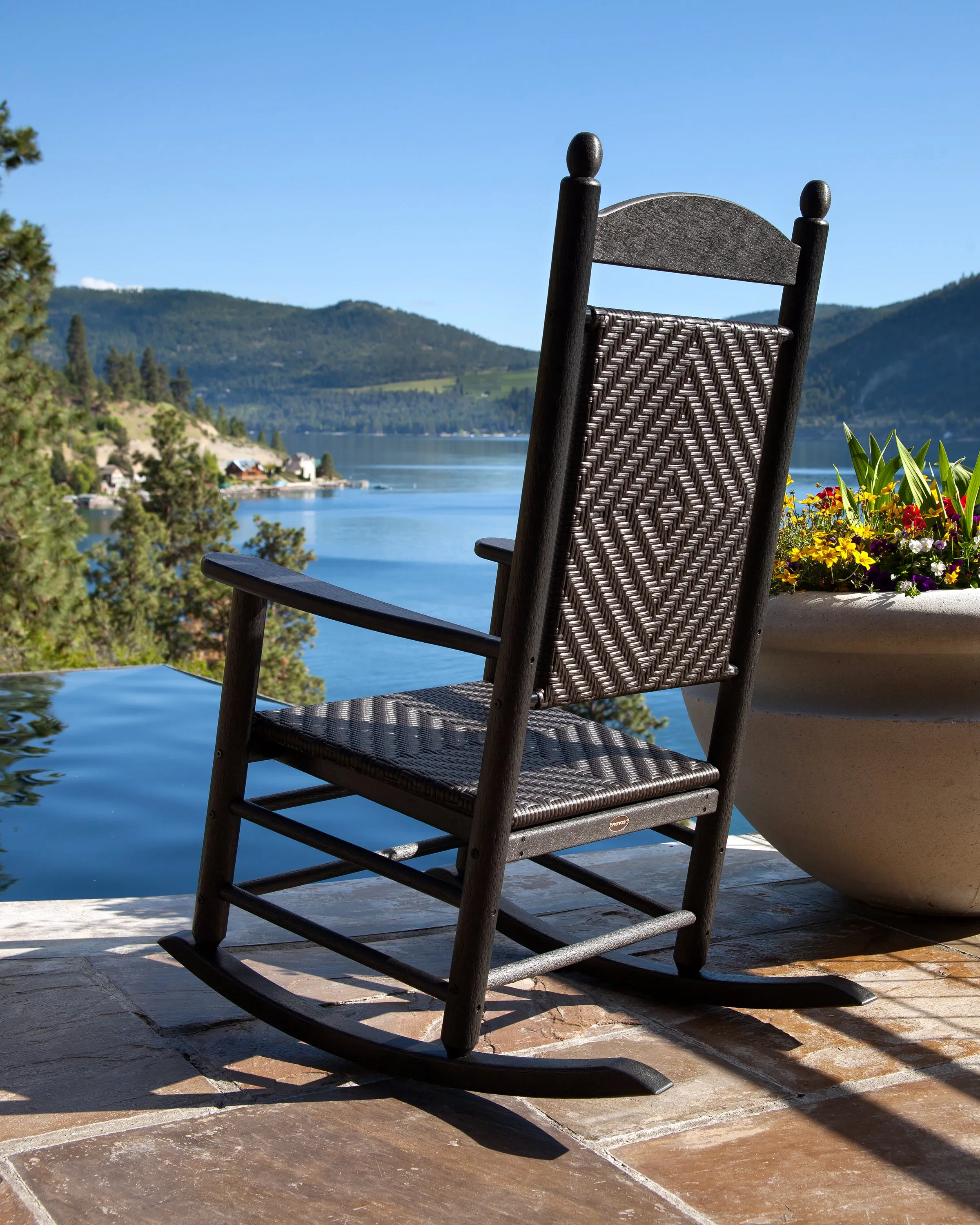 POLYWOOD® Jefferson 3-Piece Woven Rocker Set