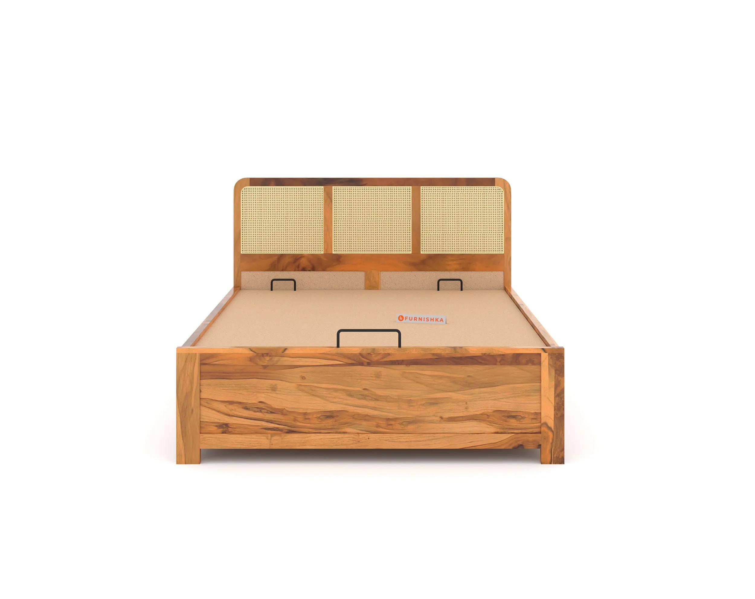 Tamara Queen Size Hydraulic Bed in Teak