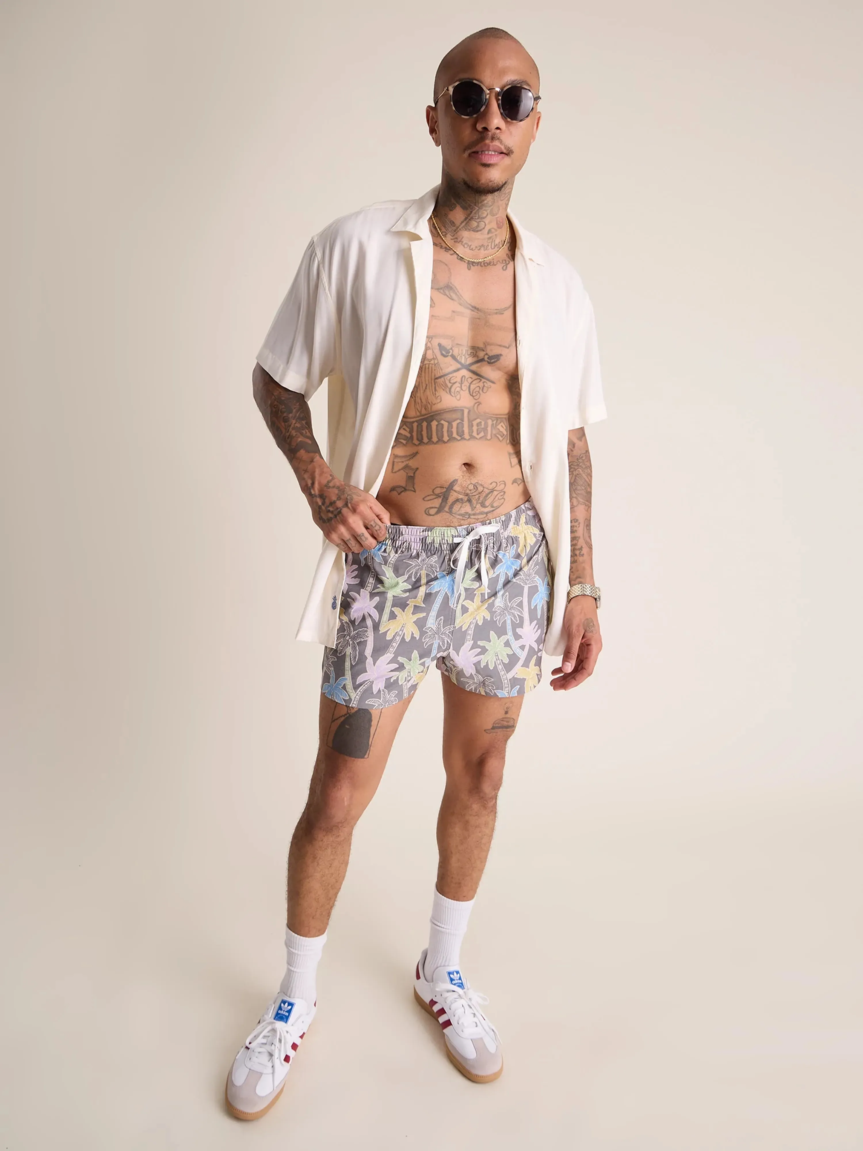 The Palm Fader 4" (Faded Classic Lined Swim Trunk)